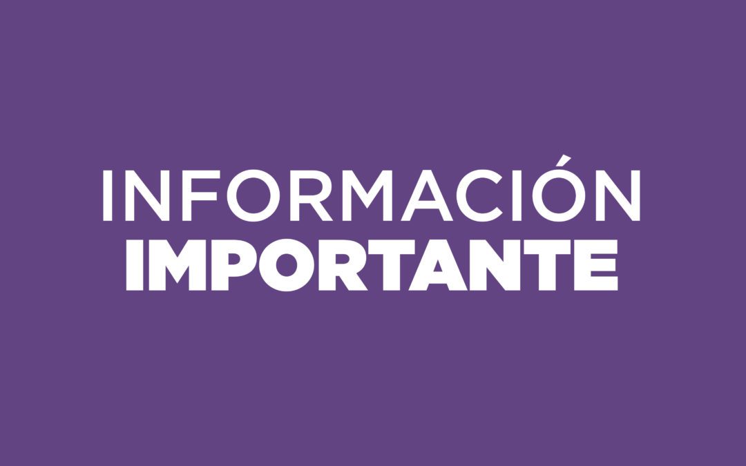 Información Importante